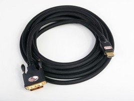 33ft HDMI to DVI-D Male Gold Adapter Cable HDTV Cord CL2 Rated - £31.44 GBP