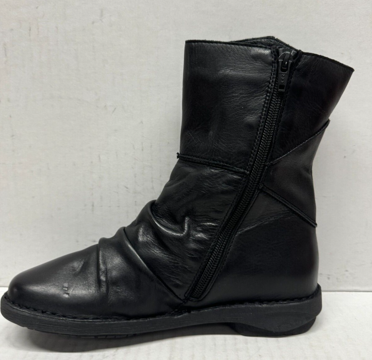 MIZ MOOZ SOFT LEATHER SIDE ZIP  BOOTIE BLACK  37EU / 7US  # C-84 Item image 2