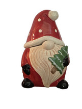 Oh, what fun Ceramic 5x9in Santa Gnome Cookie Jar AA01B01007 - £21.81 GBP