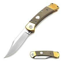 Folding Knife Hunter Tan G10 Handle 3in Blade - £48.59 GBP