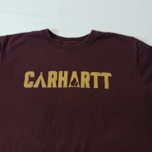 Carhartt 105183 PRT Relaxed Fit Men's Red Cotton Short Sleeve T-Shirt Size XL image 4