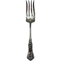 Oneida 1906 Gloria Grenoble Meat Serving Fork 8 1/4&quot; Silverplate No Mono - £10.98 GBP
