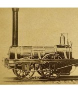 1961 Old Ironsides Reading Locomotive Train Railroad Print Card Antique ... - $34.99