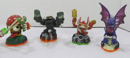 Skylanders Lot of 4: Cynder Trigger Happy Lightcore Mushroom Slingshot - $14.03