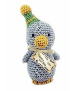 Knit Knacks Disco Duck Organic Cotton Small Dog Toy - Teeth Cleaning - £11.86 GBP