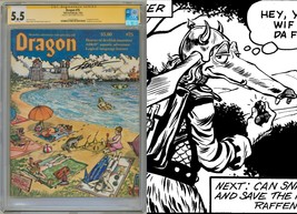 CGC SS 5.5 Dragon Magazine #75 SIGNED Larry Elmore Art TSR 1st SnarfQuest Snarf - $296.99