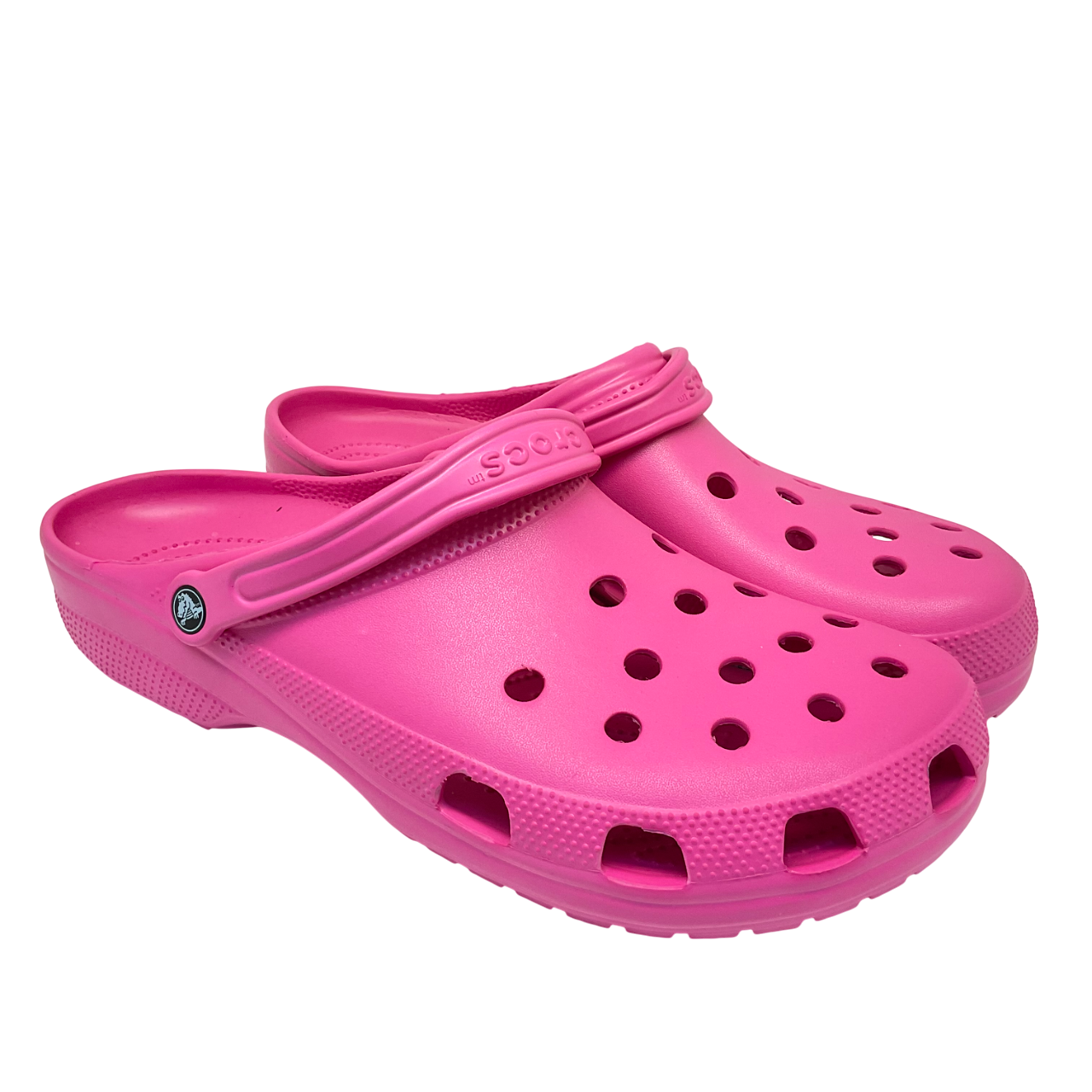 Crocs Men&#39;s Slip-On Classic Clog Sandals Hot Pink Size 17M - $47.49