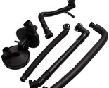 5 Pc Crankcase Vent Valve &amp; Breather Hose Kit for BMW 3 &amp; 5 Series X3 X5... - $41.56