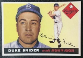 1955 Topps #210 Duke Snider Reprint - MINT - Brooklyn Dodgers - £1.56 GBP