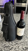 Caddy O Black Tote Wine Bottle Carrier Cooler Chiller Insulated Zipper F... - $27.67