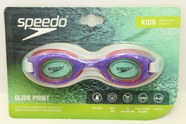 Speedo KIDS (Age 3-8) Purple Red Swimming Goggles Anti-Fog UV Protection --X21 - $10.39