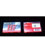 LOT of 2 SONY 60 Minutes HF Audio Cassettes Tape NEW SEALED Normal Bias - £6.18 GBP