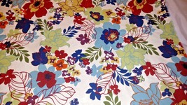 Richloom Original Screen Print Fabric Flowers Home Decorative Floral Yards - £15.68 GBP