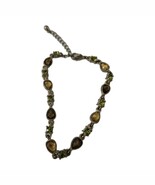 Vintage Multicolor Rhinestone Teardrop Bracelet 8&quot;-9.5&quot; Adjustable - $365.18 MXN
