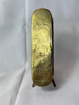 C 1780 Antique Brass &amp; Copper Dutch Republic Tobacco Box Jewelry Case 18... - £315.77 GBP