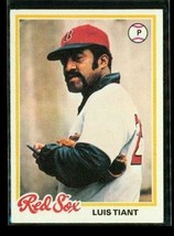 Vintage 1978 TOPPS Baseball Trading Card #345 LUIS TIANT Boston Red Sox - £6.28 GBP