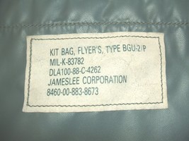 USAF US Air Force BGU-2/P suitbag Jameslee Corp. 1988 VFR suit bag unifo... - $125.00
