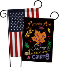 Leaves Are Falling - Impressions Decorative USA - Applique Garden Flags ... - £24.66 GBP