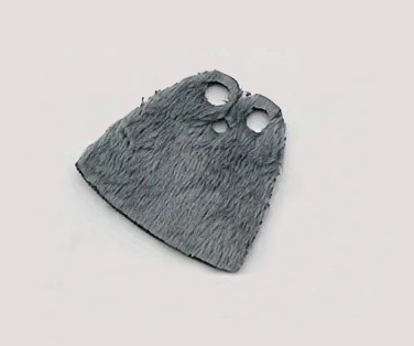 Single Sale Grey Fur Coat Cape for  Minifigure Block Toys - $2.40