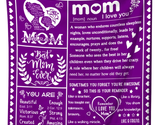 Mother&#39;s Day Gifts for Mom from Daughter Son, Gifts for Mom Blanket Birt... - £25.95 GBP