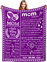 Mother&#39;s Day Gifts for Mom from Daughter Son, Gifts for Mom Blanket Birthday Gif - £25.80 GBP