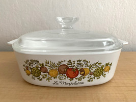 Rare Vintage Corning Ware La Marjolaine A-2-H 2 Quart Casserole Dish w/C... - $21.78