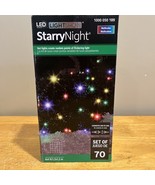 Gemmy Lightshow Starry Night Net Christmas Lights 70 LEDs 4x4 Feet Multi... - $40.54 CAD