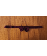 VINTAGE KENNETH GORDON Silk Adjustable NECK Bow Tie MAROON - 1980&#39;S - $15.79