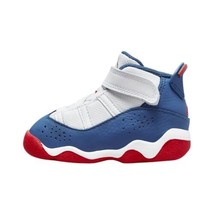 Jordan Toddler 6 Rings Shoes Size 9C Color White/True Blue/University Red - £55.11 GBP