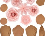 28 Pcs Paper Flowers Template Kit Diy Paper Flower Decorations For Wall ... - £26.88 GBP