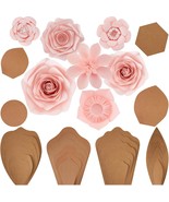 28 Pcs Paper Flowers Template Kit Diy Paper Flower Decorations For Wall ... - £26.63 GBP