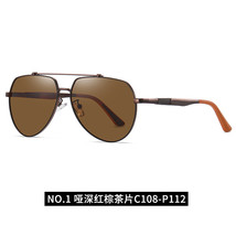 6322 Sunglasses Men&#39;s Metal Two-Color Polarized Sunglasses Double Beam Big Frame - £11.99 GBP