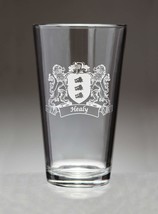 Healy Irish Coat of Arms Pint Glasses (Sand Etched) - $68.00