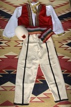 New Albanian Traditional Popular Folk Costume Suit Boys MEN-SIZE S-M- Handmade - £123.91 GBP