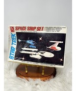 AMT ERTL Star Trek Space Ship Set Model Kit 6677 Enterprise Romulan Klin... - $44.99