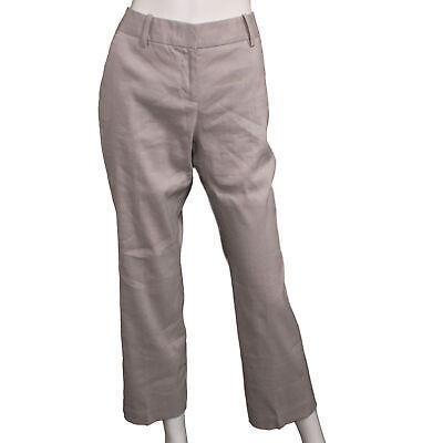 Primary image for Lands' End Women's Size 4 Petite, Wide Leg Linen Pants, Chilled Gray