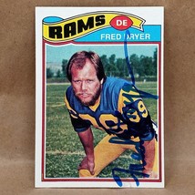 1977 Topps #513 Fred Dryer SIGNED Autograph Los Angeles Rams Card - £19.61 GBP
