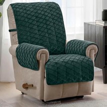 fairmont diamond plush recliner seatcover emerald microfiber slip resistant - $56.99