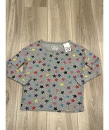 Women&#39;s Chaser Gray Star Print Long Sleeve Pullover Sweatshirt Sz S Small - $562.76 MXN