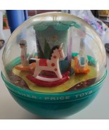 Vintage 1966 Fisher Price Toys Roly Poly Chime Ball #165 Swan Horse - £15.29 GBP