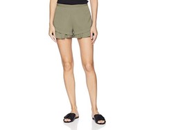 Jack Women&#39;s Weekend Warrior Textured Rayon Ruffle Short Sz 8 NEW NWT - $14.84