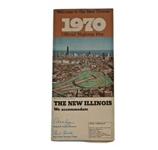 Vintage 1970 Illinois Official Highway Map  - £13.94 GBP