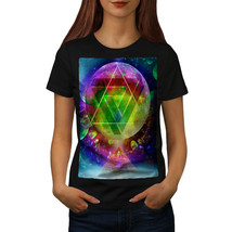 Wellcoda Psychedelic Cosmos Womens T-shirt, Crazy Casual Design Printed Tee - £15.09 GBP+