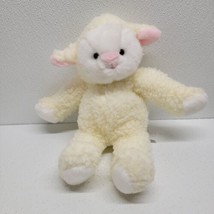 Commonwealth Vintage Lamb Sheep Sherpa Plush 13&quot; Stuffed Animal Pink Ears - £22.12 GBP