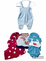 Starting Out &amp; Carter&#39;s Baby Girl 6-9M Mixed Styles 7 Piece Lot Thanksgiving - £14.11 GBP