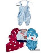Starting Out &amp; Carter&#39;s Baby Girl 6-9M Mixed Styles 7 Piece Lot Thanksgi... - €15,46 EUR