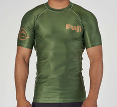 Fuji Flex Lite Hunter Mens MMA BJJ Jiu Jitsu Short ShortSleeve SS Rashguard - £43.92 GBP