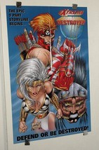 1996 Liefeld Youngblood comic book poster: Glory,Shaft,Prophet,Extreme D... - $20.05