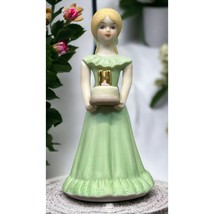 Growing Up Birthday Girls Age 11 Porcelain Blonde Figurine 1981 Enesco - £10.93 GBP