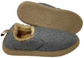 Women's Faux Felt Non-Slip Memory Foam Indoor House Shoes Ash Gray Sz. 9 - 10 image 5